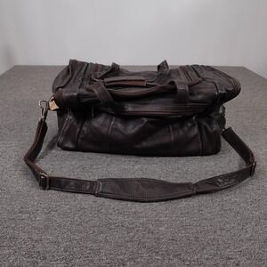 Piel Leather Duffle Bag Brown 20" Handmade Travel Shoulder Weekender Carry On